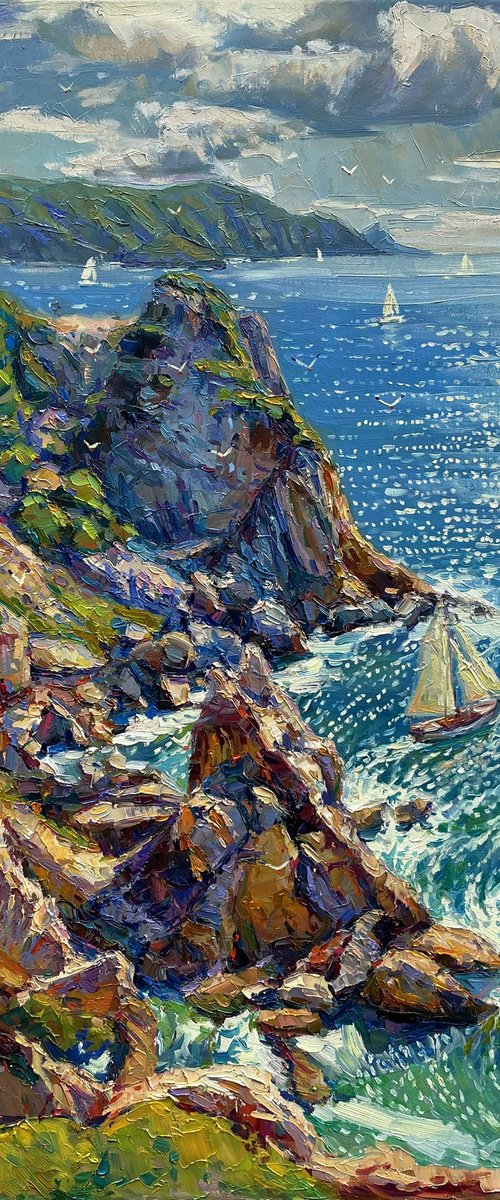 Morning by the coast by Evgeny Chernyakovsky
