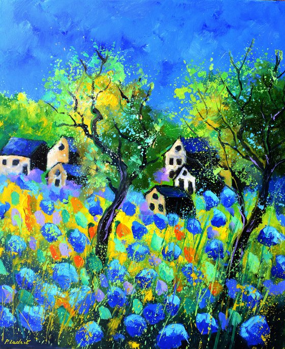 Lost amid flowers