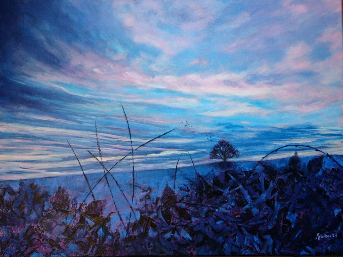 Landscape of the Winter Blues by Michele Wallington