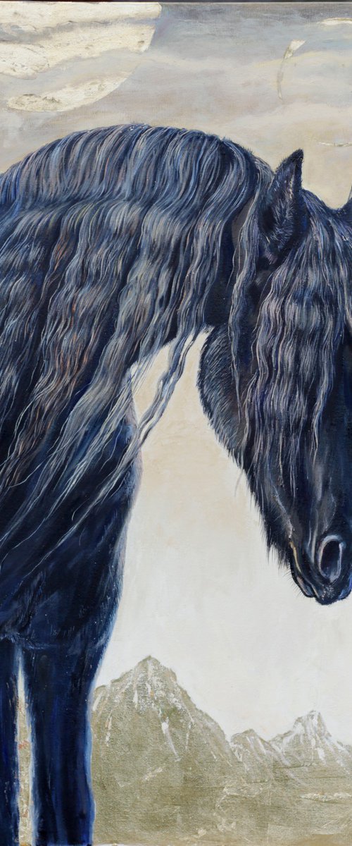 Horse - Guardian of Silence by Elina Vetrova