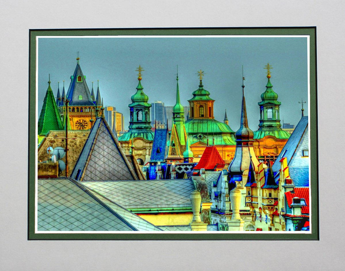 Photorealistic Cityscapes Photograph By Robin Clarke, 14 X 11", City Of 1,000 Spires, Prague,, Original Artwork