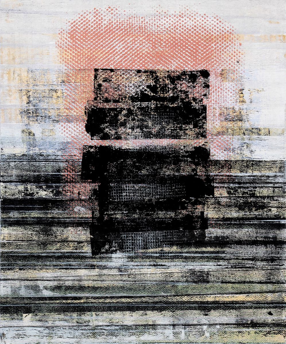 Abstract Acrylic Painting By Petr Strnad, 20 X 24", Episode 12, Original Artwork