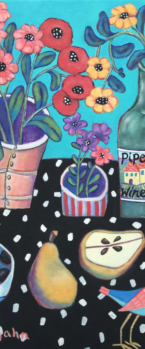 "Cheeriness and Polka Dots, with Chirp" by Holly Wojahn