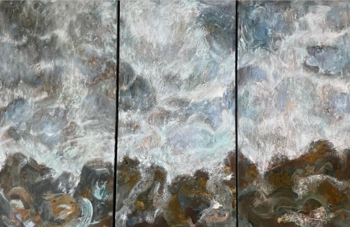 Triptych « Symphony Of Nature - ? By Nadezda Stupina, 59 X 39, Artwork For Sale On Artfinder