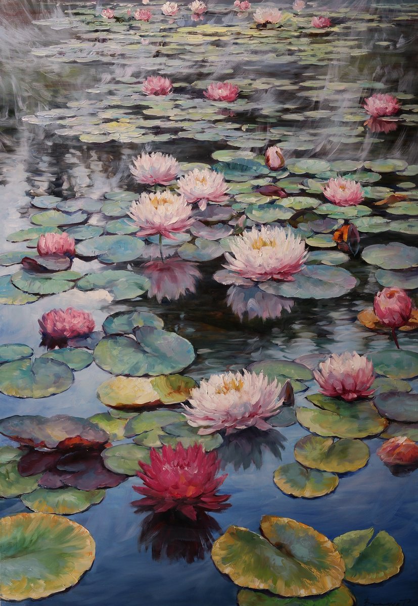Garden Of Water Dreams By Gennady Vylusk, 28 X 39, Artwork For Sale On Artfinder