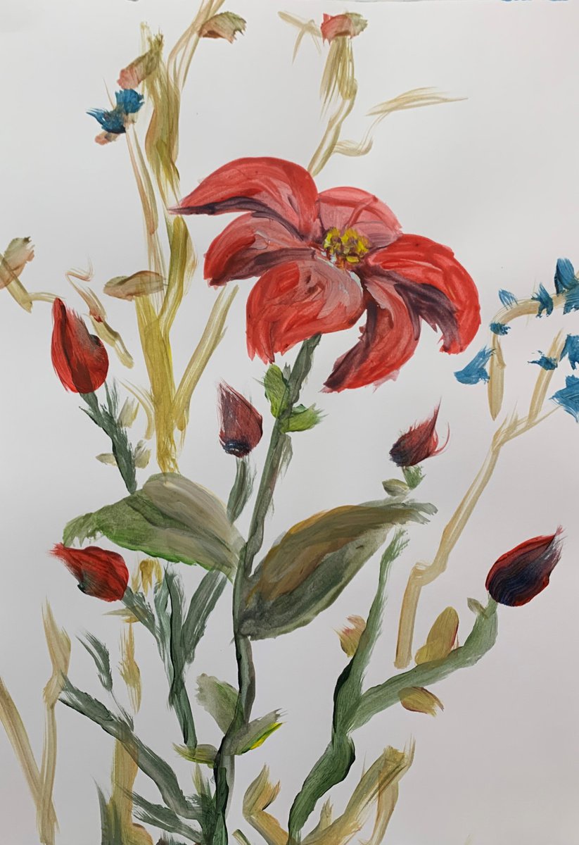 Flowers. sketch by Vita Schagen