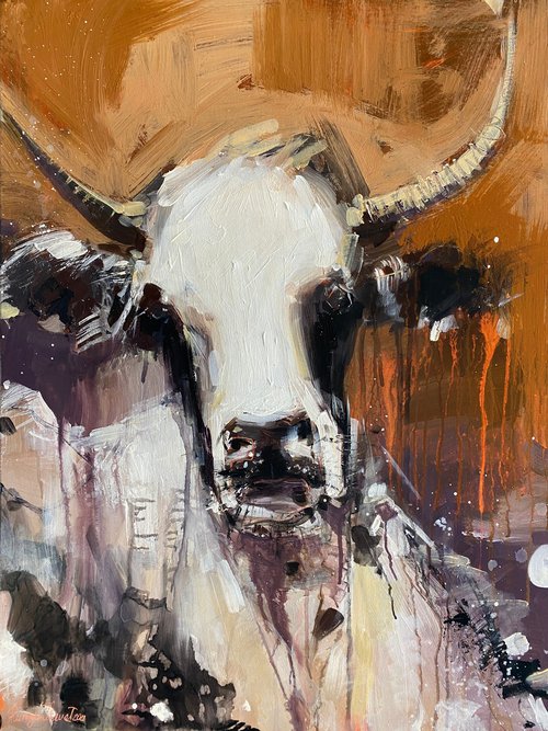 Rustic Cow by Irina Rumyantseva