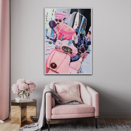 Pink life / 100 x 70 cm