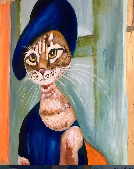 Cat Lady in a hat