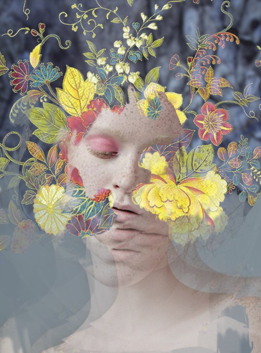 Illustrative Portrait Photograph By Srdjan Jevtic, 29 X 39", Dream, Original Artwork