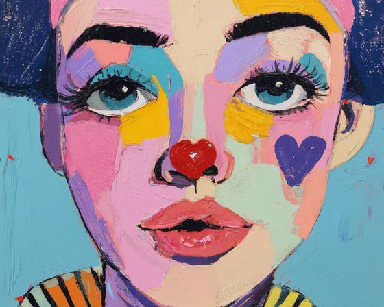 Kawaii Clown Portrait