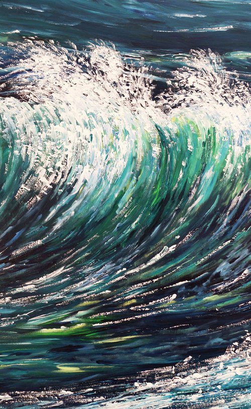 Seascape Breaking Waves XL 1 by Peter Nottrott