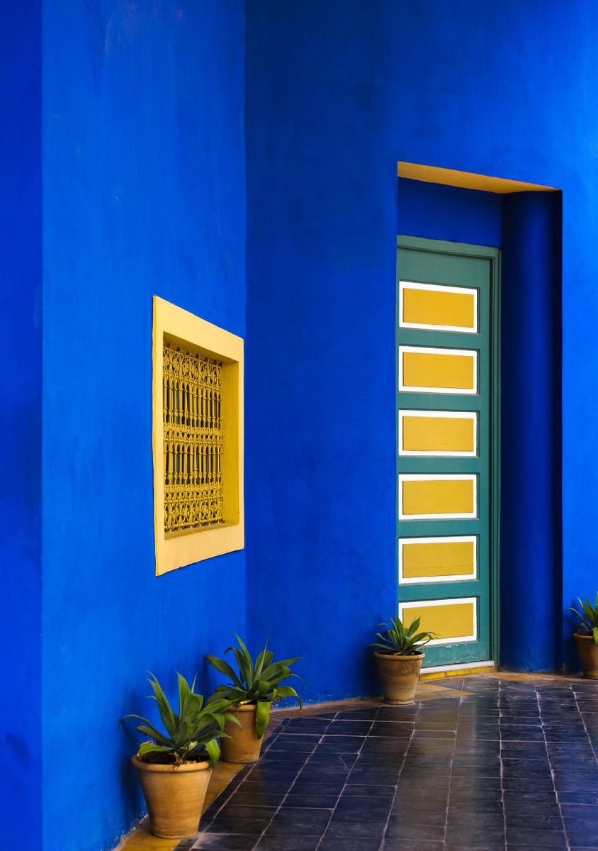 Cityscapes Photograph By Tom Hanslien, 33 X 47", Jardin Majorelle, Marrakech Ii, Original Artwork