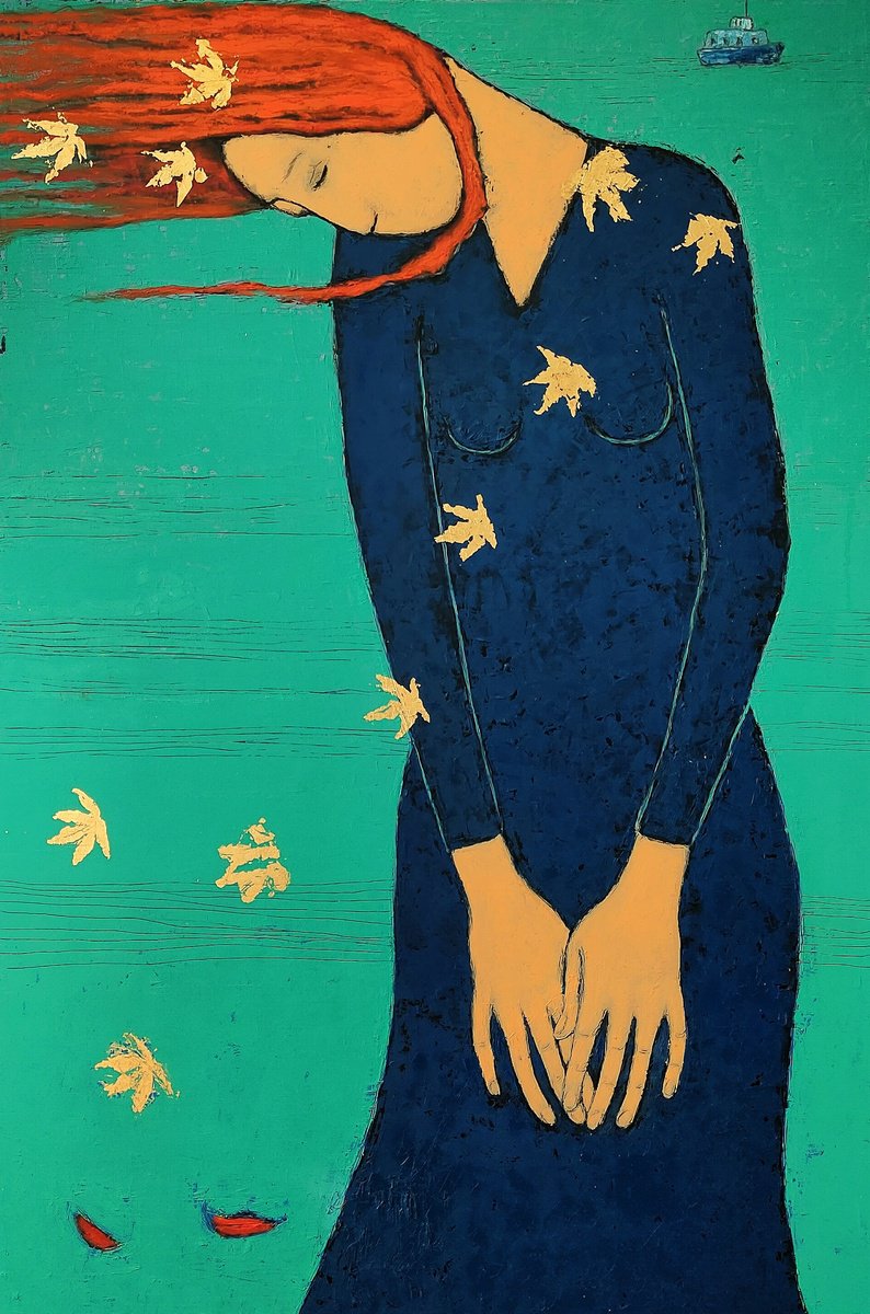 Upon The Shore Of Hope By Albina Urbanek, 31 X 47, Artwork For Sale On Artfinder