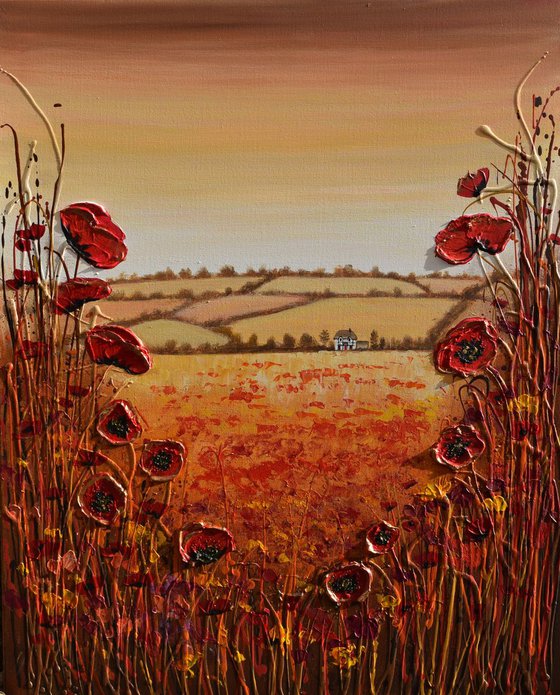 Cottage in the Poppy Fields