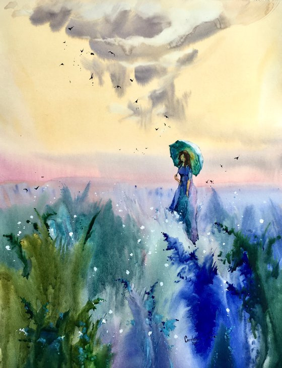 Sold Watercolor “Inspired by Monet” gift for her