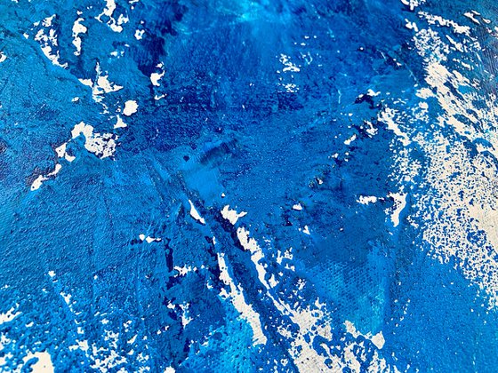 Abstract No. 6222 blue and white