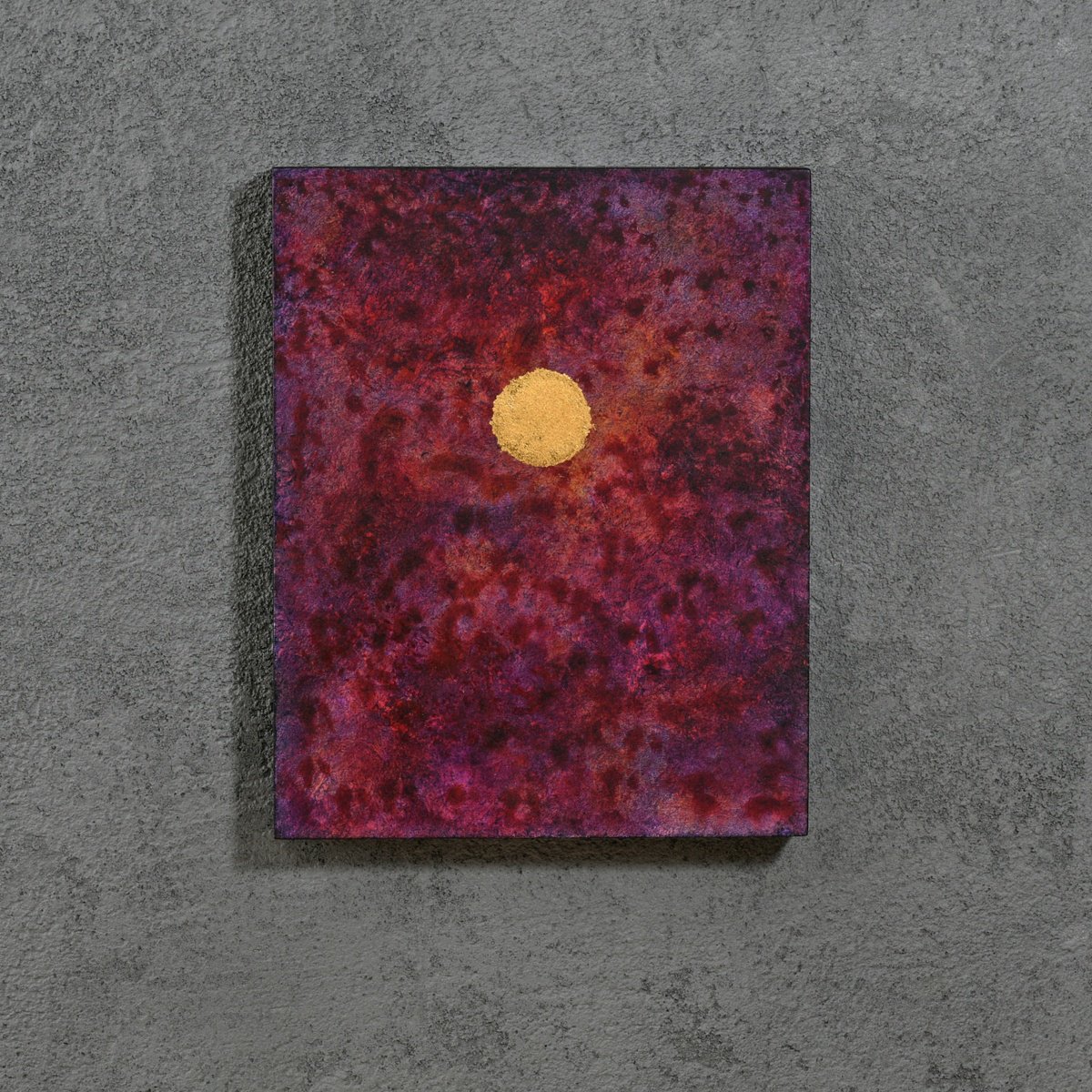 Acrylic Painting , Gold Sun By Philip Hearsey, 8 X 10, Artwork For Sale On Artfinder