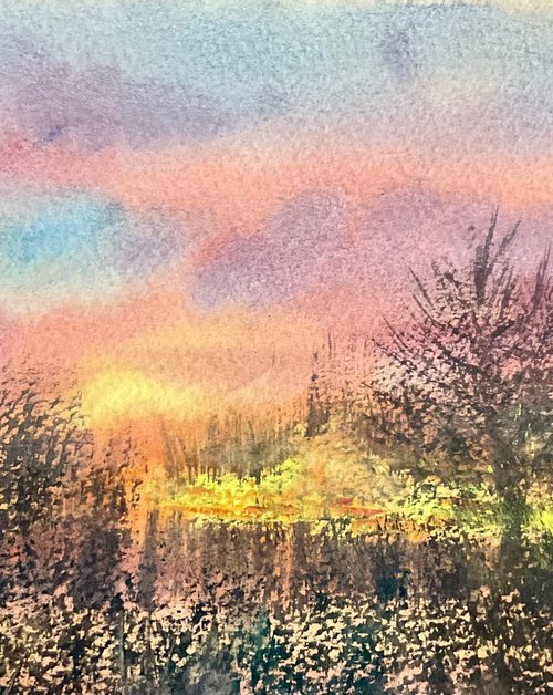 Seeing the Sunset for a moment by Samantha Adams