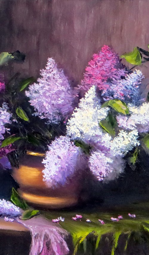 Still-life with lilac by Elena Lukina