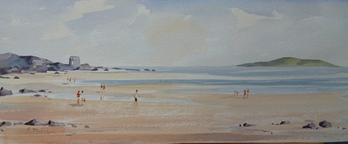 Low Tide at Portmarnock by Maire Flanagan