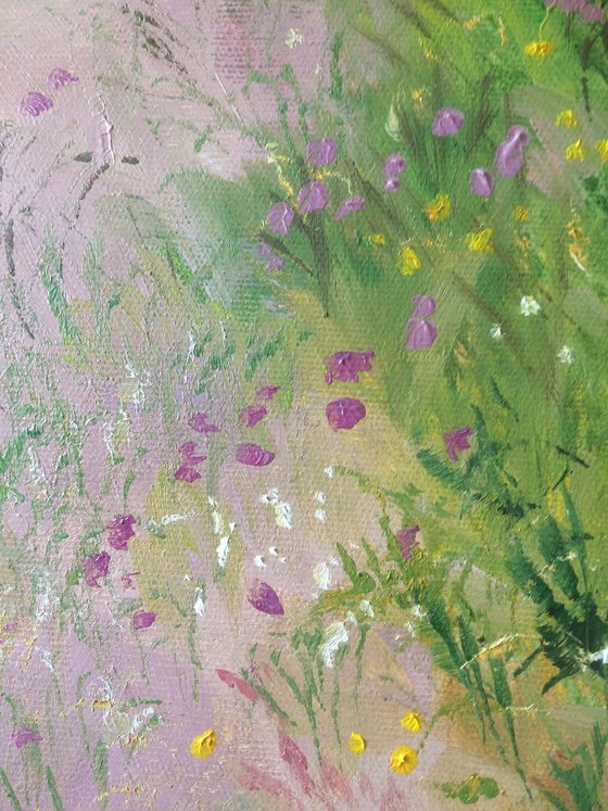 Flowering meadow - purple