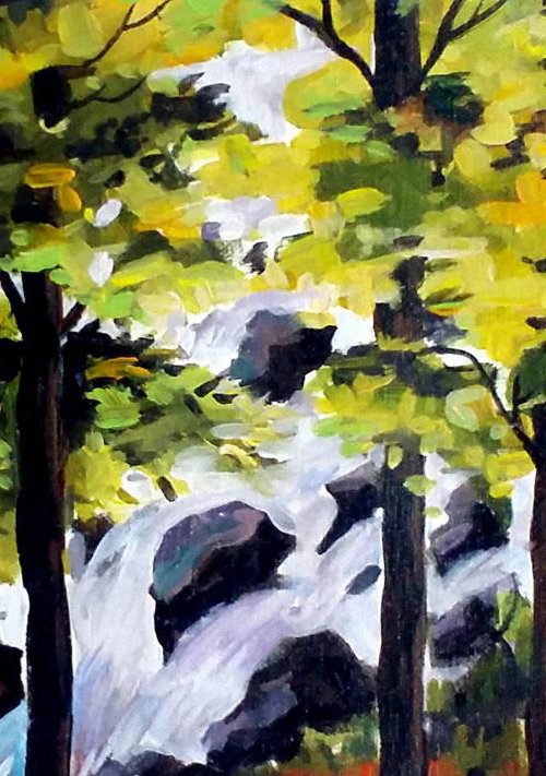 Fountain inside a Forest by Samiran Sarkar