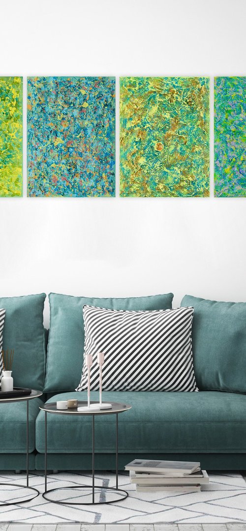 Evergreen : PENTAPTYCH by Pamela Rys