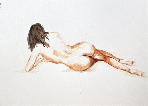 nude reclining by MARJANSART