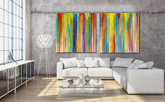 Take Me Over - XL Diptych - FREE SHIPPING TO EUROPE!