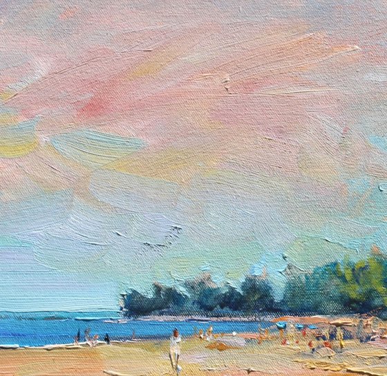 On the quiet coast Painting