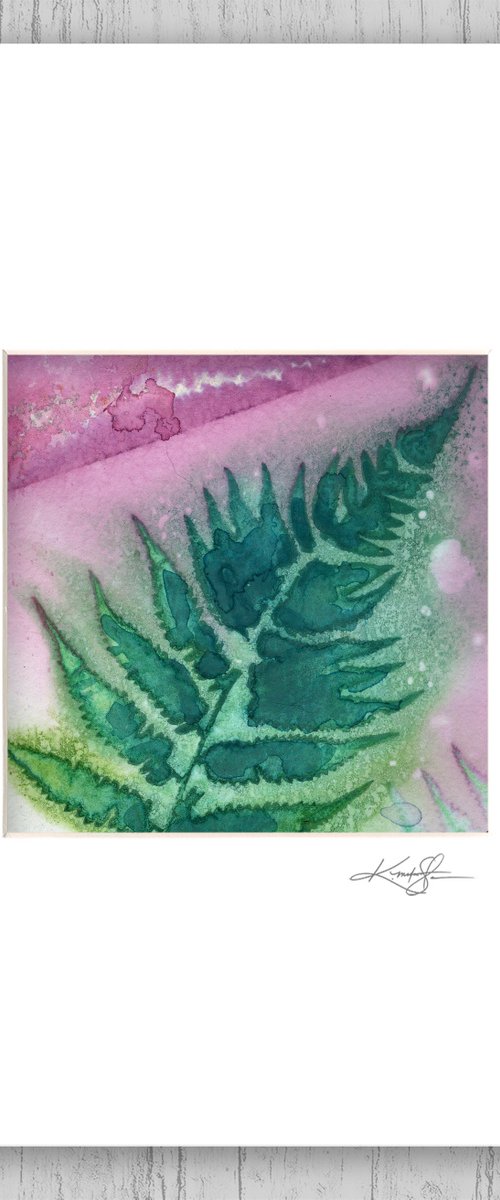 Fern Leaf - Mixed Water Media Painting by Kathy Morton Stanion by Kathy Morton Stanion
