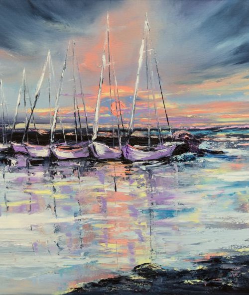 Sleepy harbour by Lana Frey