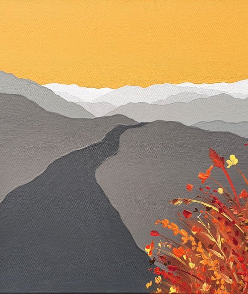 Autumn colours along The Hardknott Pass, The Lake District by Sam Martin