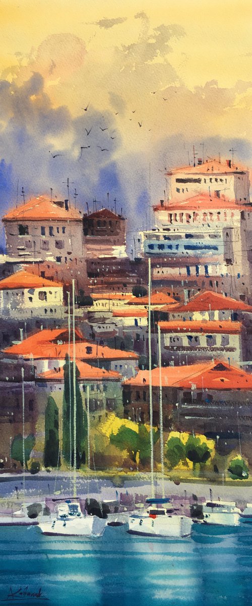 Warm Evening. Greece by Andrii Kovalyk