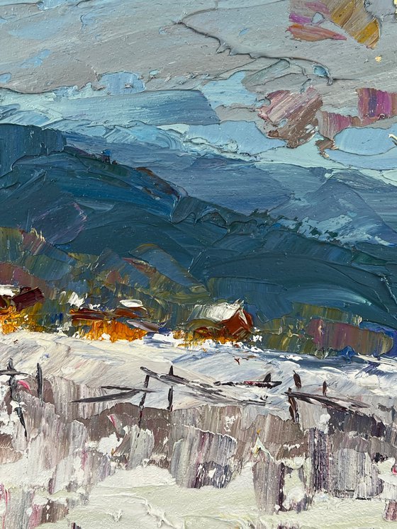 The Village Was Covered in Winter
