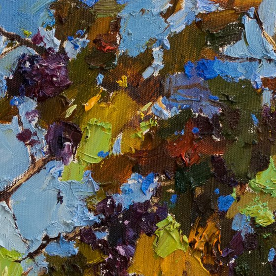 Autumn grapes - Oil painting