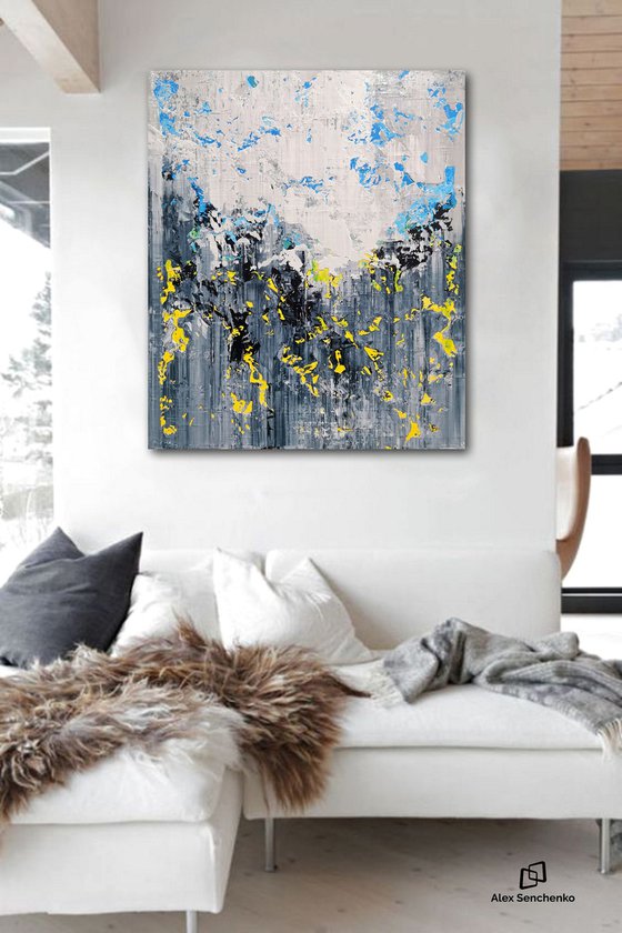 120x100cm. / Abstract painting / UKRAINE