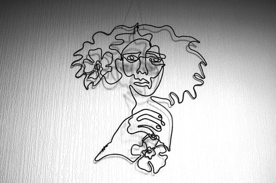 Lady with Flowers