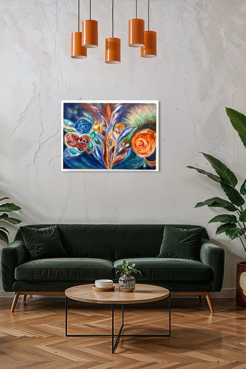 Cosmic flower bouquet by Mengqiu Li