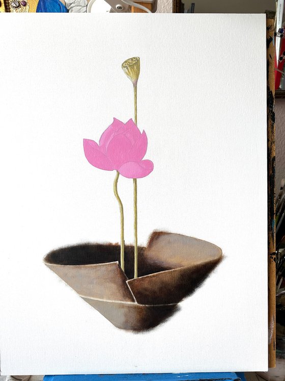 Ikebana: Lotus Flower