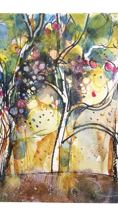 Fruit trees in the garden (Paesaggio 10-16 by Alessandro Andreuccetti