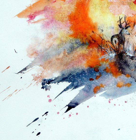 Deer in the fall II