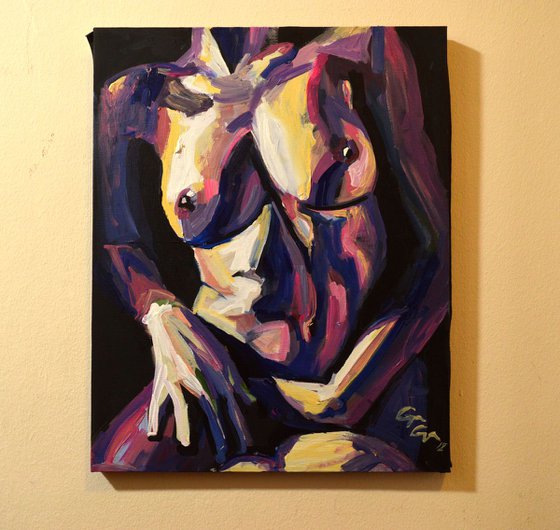 Acrylic on Canvas Nude