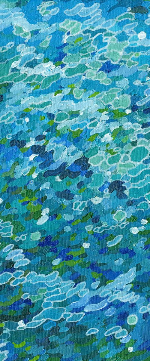 Whitecap. 20 x 20 x 1.5" by Margaret Juul