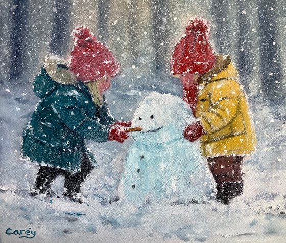 Children in the snow