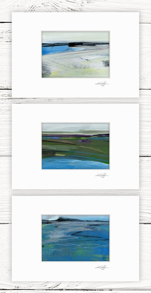 Journey Collection 7 - 3 Landscape Paintings by Kathy Morton Stanion by Kathy Morton Stanion
