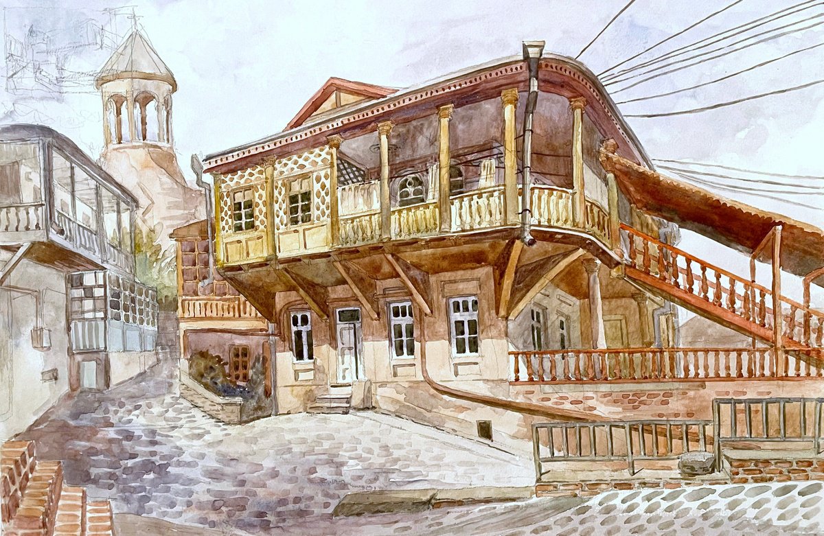 Old Tbilisi House by Aisylu Zaripova