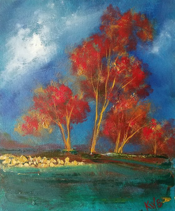 Crimson Trees (study)