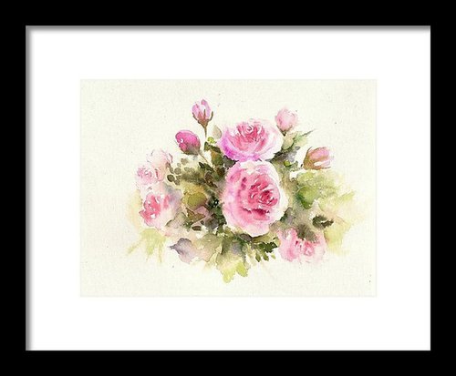 Bunch of Pink Spring Roses by Asha Shenoy
